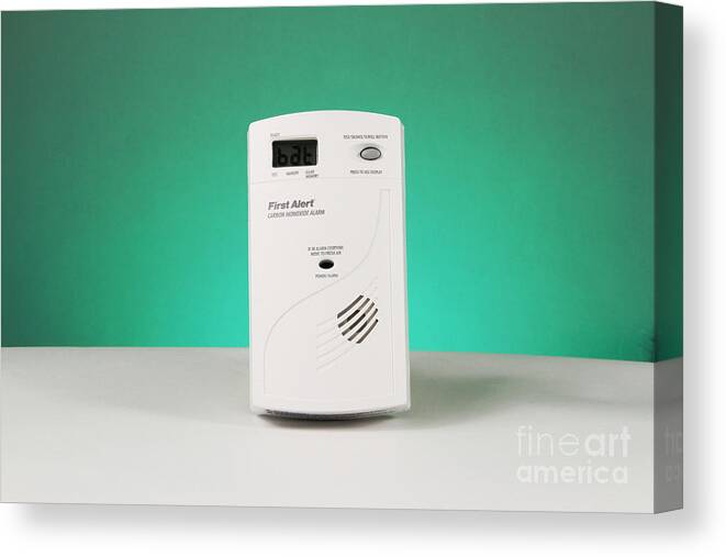 Carbon Monoxide Canvas Print featuring the photograph Carbon Monoxide Detector #4 by Photo Researchers, Inc.