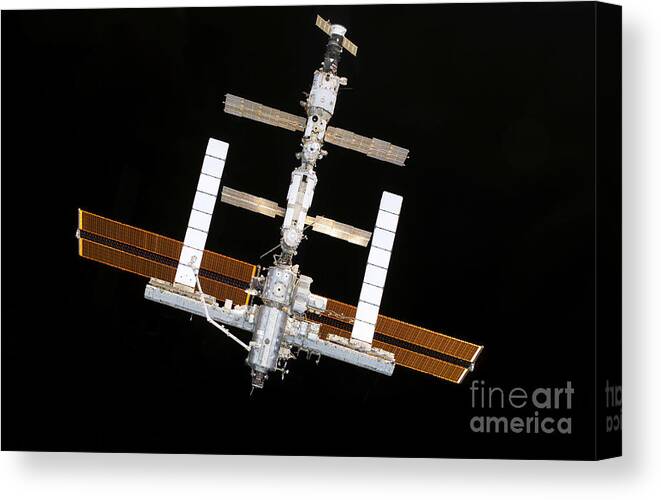 Astronomy Canvas Print featuring the photograph International Space Station #4 by Nasa