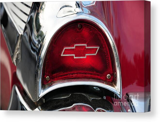 57 Chevy Tail Light Canvas Print Canvas Art By Paul Ward