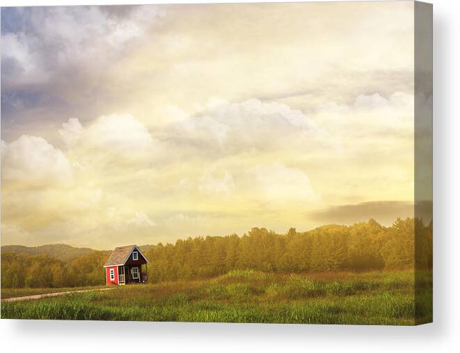 Landscape Photography Canvas Print featuring the photograph A Place to Call Home by Amy Tyler