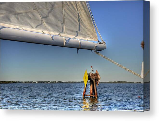 Live Life's Adventures Canvas Print featuring the digital art Abeam by Barry R Jones Jr