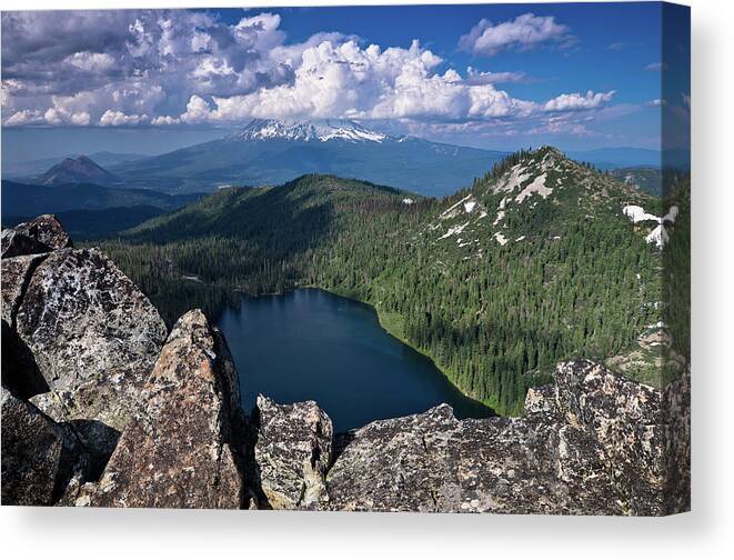Lake Canvas Print featuring the photograph Above Castle Lake by Greg Nyquist