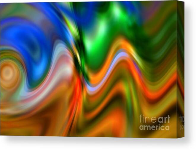 Spectravibe Canvas Print featuring the photograph Abstract - Spectravibe by Michael Garyet