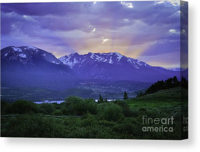 Colorado Sunset Canvas Print featuring the photograph After Glow by David Waldrop