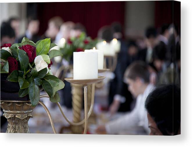 Candles Canvas Print featuring the photograph After the Wedding by Carole Hinding