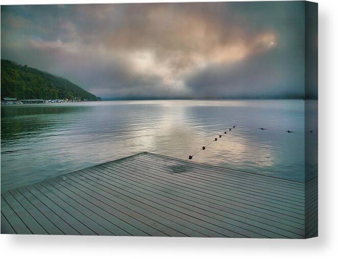 Dock Canvas Print featuring the photograph At Ease by Steven Ainsworth