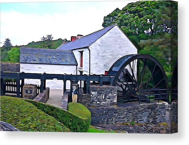 Old Canvas Print featuring the photograph Auld Mill by Norma Brock