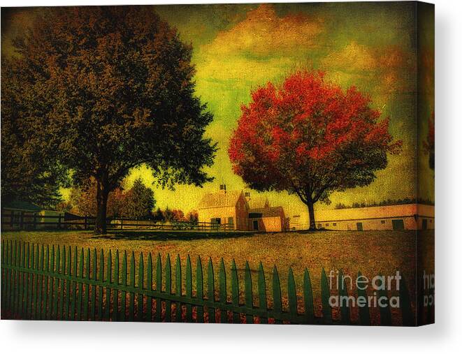 Cape Cod Canvas Print featuring the photograph Autumn at the Farm by Gina Cormier