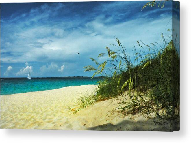 Tropical Canvas Print featuring the photograph Bahamas Afternoon by Deborah Smith