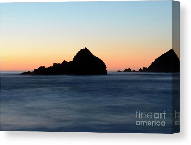 Pfeiffer Rock Canvas Print featuring the photograph Big Sur Sunset 2 by Bob Christopher