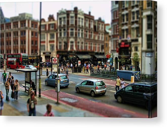 London Canvas Print featuring the photograph Bishopsgate by Heather Applegate