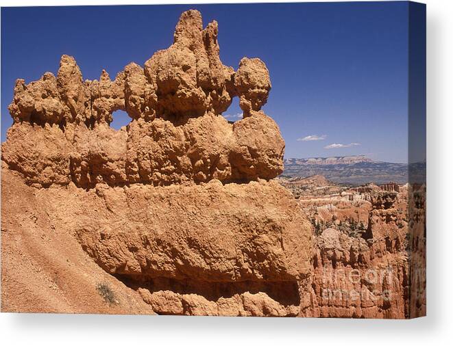 Bryce Canyon Canvas Print featuring the photograph Bryce Canyon - Mask Formation by Sandra Bronstein