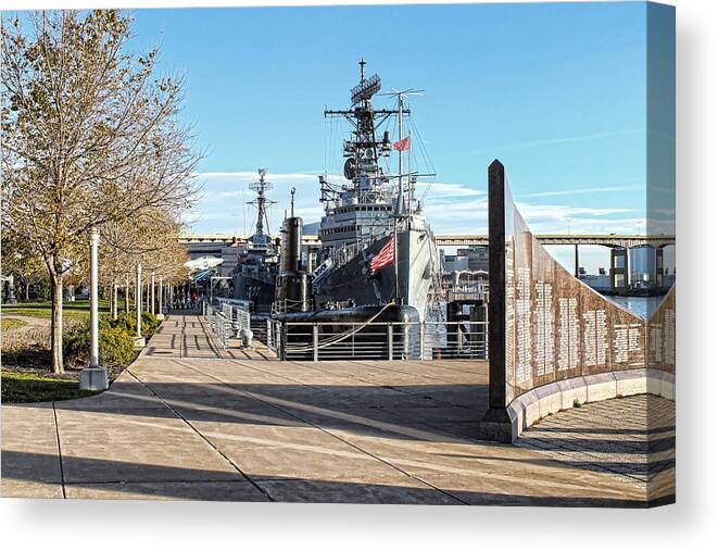 Buffalo New York Canvas Print featuring the photograph Buffalo Naval and Military Park by Peter Chilelli