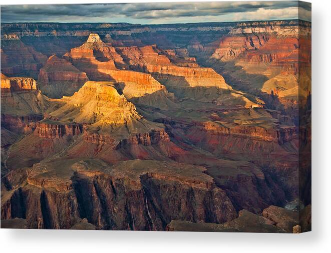 Grand Canyon Canvas Print featuring the photograph Canyon View IX by Jon Berghoff