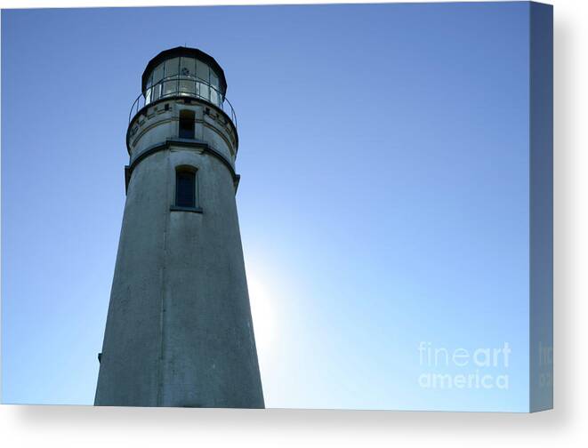 Pacific Ocean Canvas Print featuring the photograph Cape Blanco Light 2 by Bob Christopher