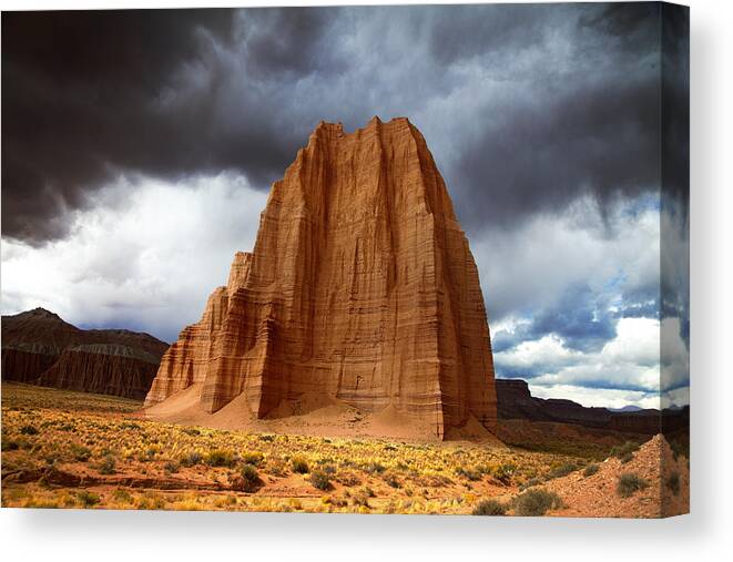 Capitol Reef National Canvas Print featuring the photograph Capitol Reef National Park Cathedral Valley by Mark Smith