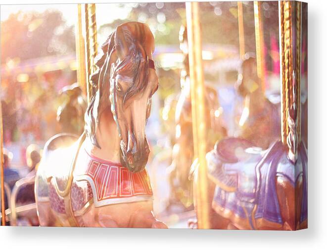 Carousel Canvas Print featuring the photograph Carousel Dream by Amy Tyler