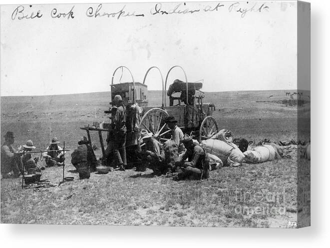 Chuck Wagon Canvas Print featuring the photograph Chuck Wagon by Photo Researchers, Inc.
