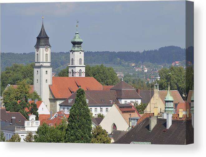 Church Canvas Print featuring the photograph Churches in Lindau Germany by Matthias Hauser
