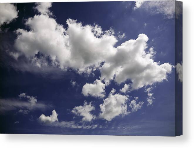 Clouds Canvas Print featuring the photograph Clouds by Paul Plaine