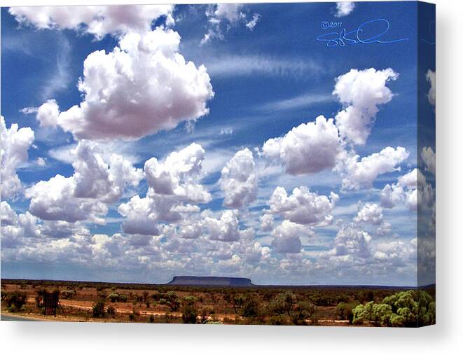 Outback Canvas Print featuring the photograph Conner's Rock by S Paul Sahm