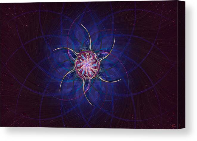 Creation Canvas Print featuring the digital art Convergence by Kenneth Armand Johnson