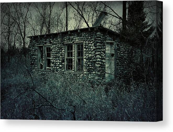 Hovind Canvas Print featuring the photograph Creepy Shack by Scott Hovind