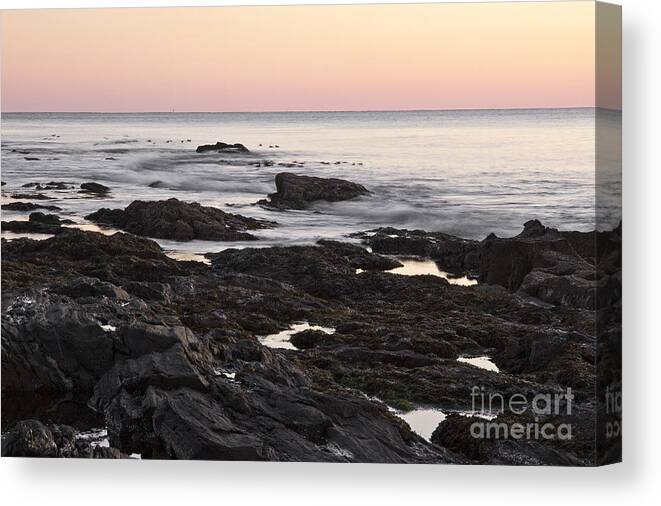 Two Lights Canvas Print featuring the photograph Dawn Two Lights by Brenda Giasson