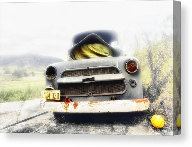 Dodge Truck Canvas Print featuring the digital art Dodge EGM-320 by Kevin Chippindall