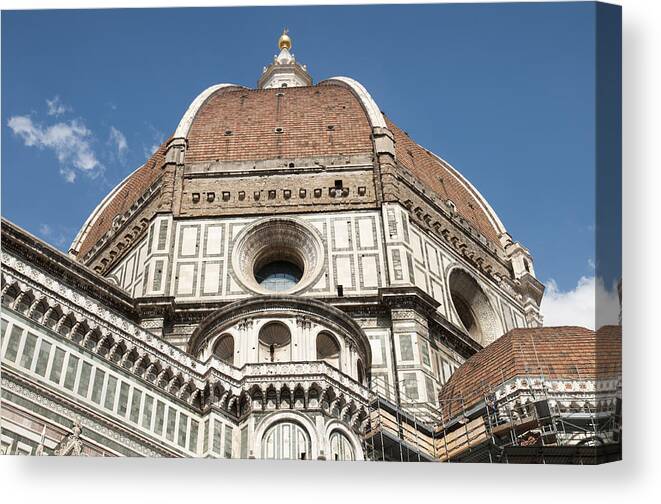 Dome Canvas Print featuring the photograph Dome Santa Maria del Fiore in Florence Italy by Matthias Hauser