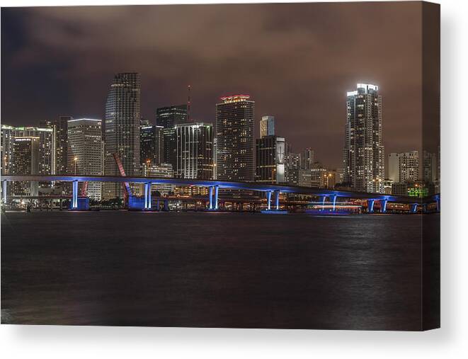 Downtown Canvas Print featuring the photograph Downtown Miami 2012 by Dan Vidal