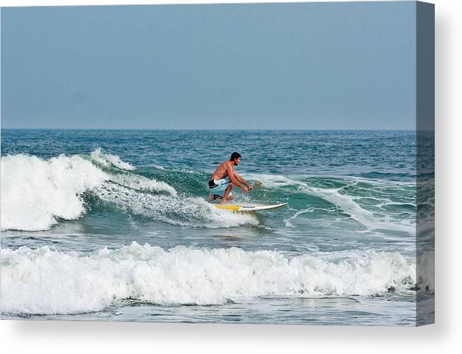 Easy Surfing Photographs Canvas Print featuring the photograph Easy Surfing by Ann Murphy