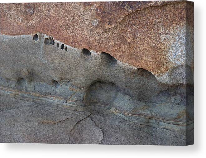 Malaspina Canvas Print featuring the photograph Eroded Rock Formation 6 by David Kleinsasser