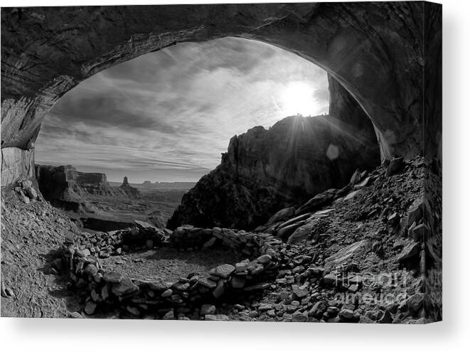 Indian Ruins Canvas Print featuring the photograph False Kiva by Keith Kapple