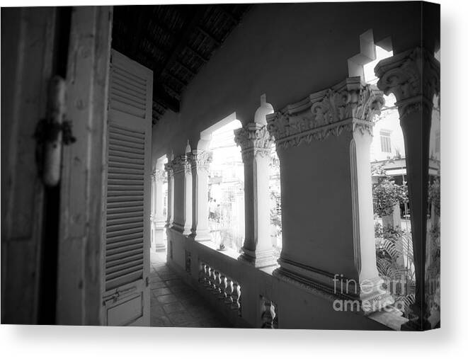 Vietnam Canvas Print featuring the photograph Family Porch by Thanh Tran