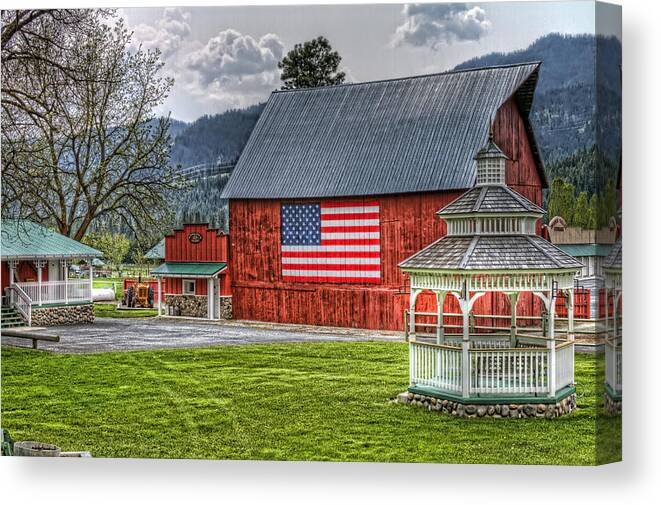 Hdr Canvas Print featuring the photograph Feeling Patriotic by Brad Granger