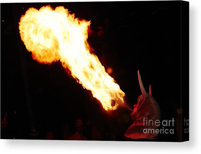 Fuego Canvas Print featuring the photograph Fire axe by Agusti Pardo Rossello