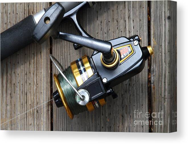 Fishing Rod and Reel . 7D13565 Canvas Print / Canvas Art by