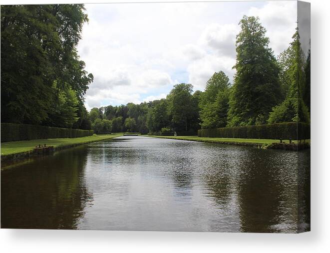 Fountains Abbey Grounds Canvas Print featuring the photograph Fountains Abbey by David Grant