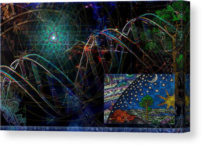 Fulcrum Canvas Print featuring the digital art Fulcrum by Kenneth Armand Johnson