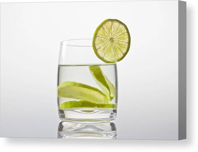 Lemon Canvas Print featuring the photograph Glass With Lemonade by Joana Kruse