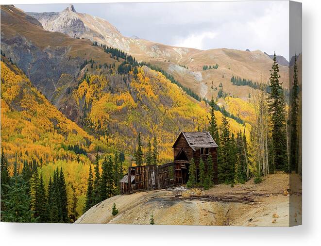 Colorado Canvas Print featuring the photograph Gold Mine by Steve Stuller