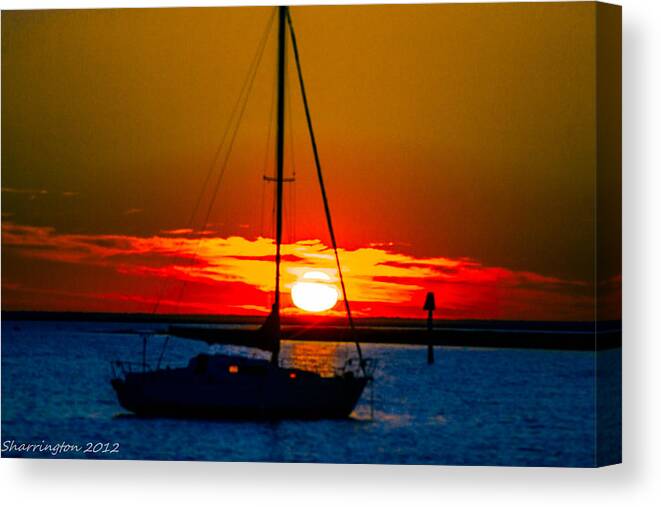 Sunsets Canvas Print featuring the photograph Good Night by Shannon Harrington