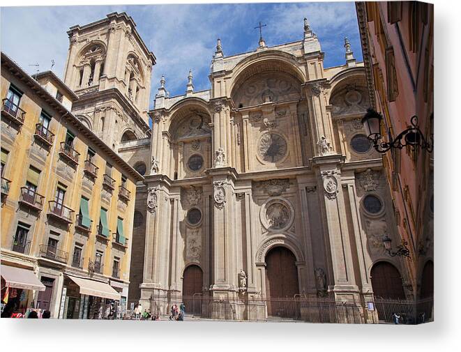 Spain Canvas Print featuring the photograph Granada Cathedral by Rod Jones