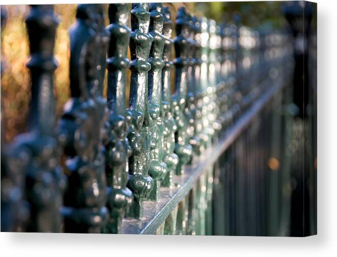 Savannah Canvas Print featuring the photograph Green Gates by Leslie Lovell