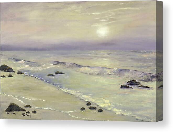 Hazy Day Canvas Print featuring the painting Hazy Day by Lisa Reinhardt