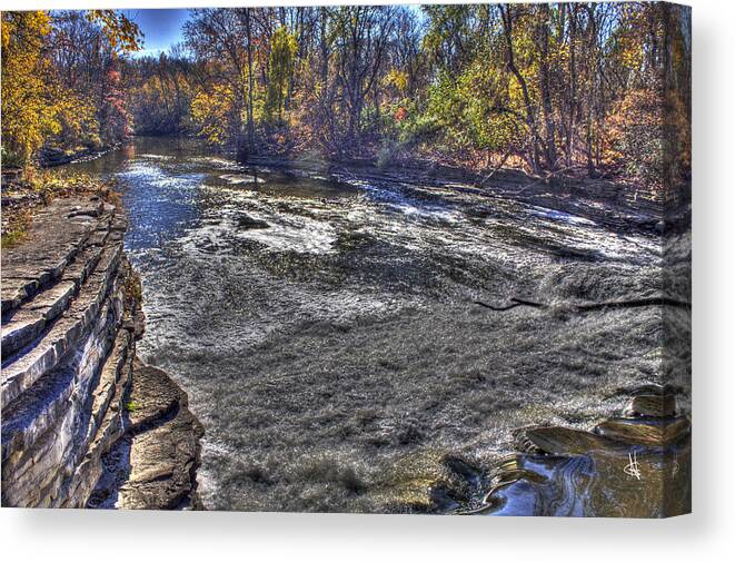  Canvas Print featuring the photograph Henry Ford Estate Waterway Dearborn MI by Nicholas Grunas