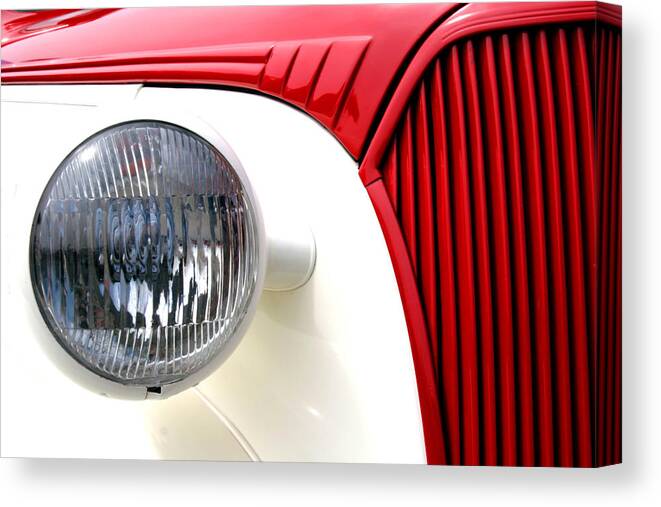 Ho Canvas Print featuring the photograph Hot Rod In Red by Steve Parr