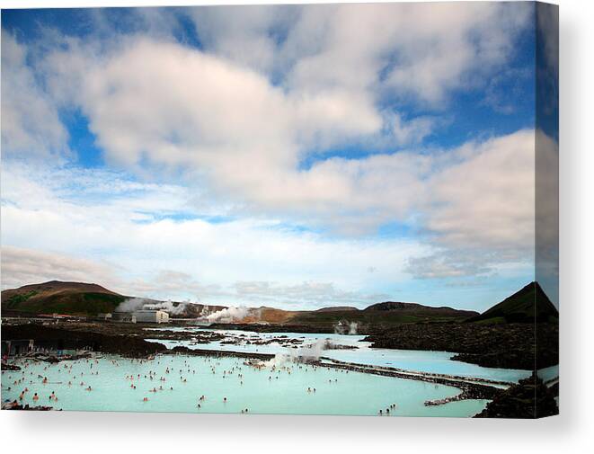 Blue Lagoon Canvas Print featuring the photograph Iceland Blue Lagoon by David Harding