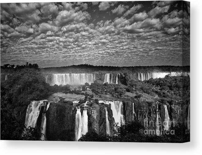 Water Photography Canvas Print featuring the photograph Iguacu Falls by Keith Kapple